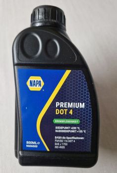 Premium DOT4 Brakefluit - 500ml -NAPA